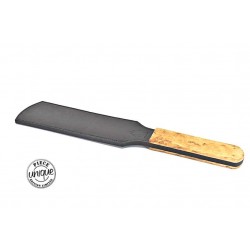 Paddle SM Morso Dolce - NYMAERIA - paddle bdsm haut de gamme en cuir français réalisé à la main.